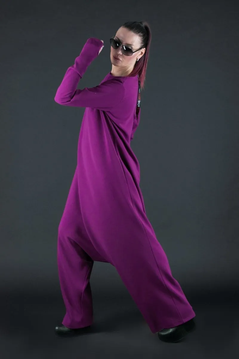 Purple Harem Jumpsuit  ERNA