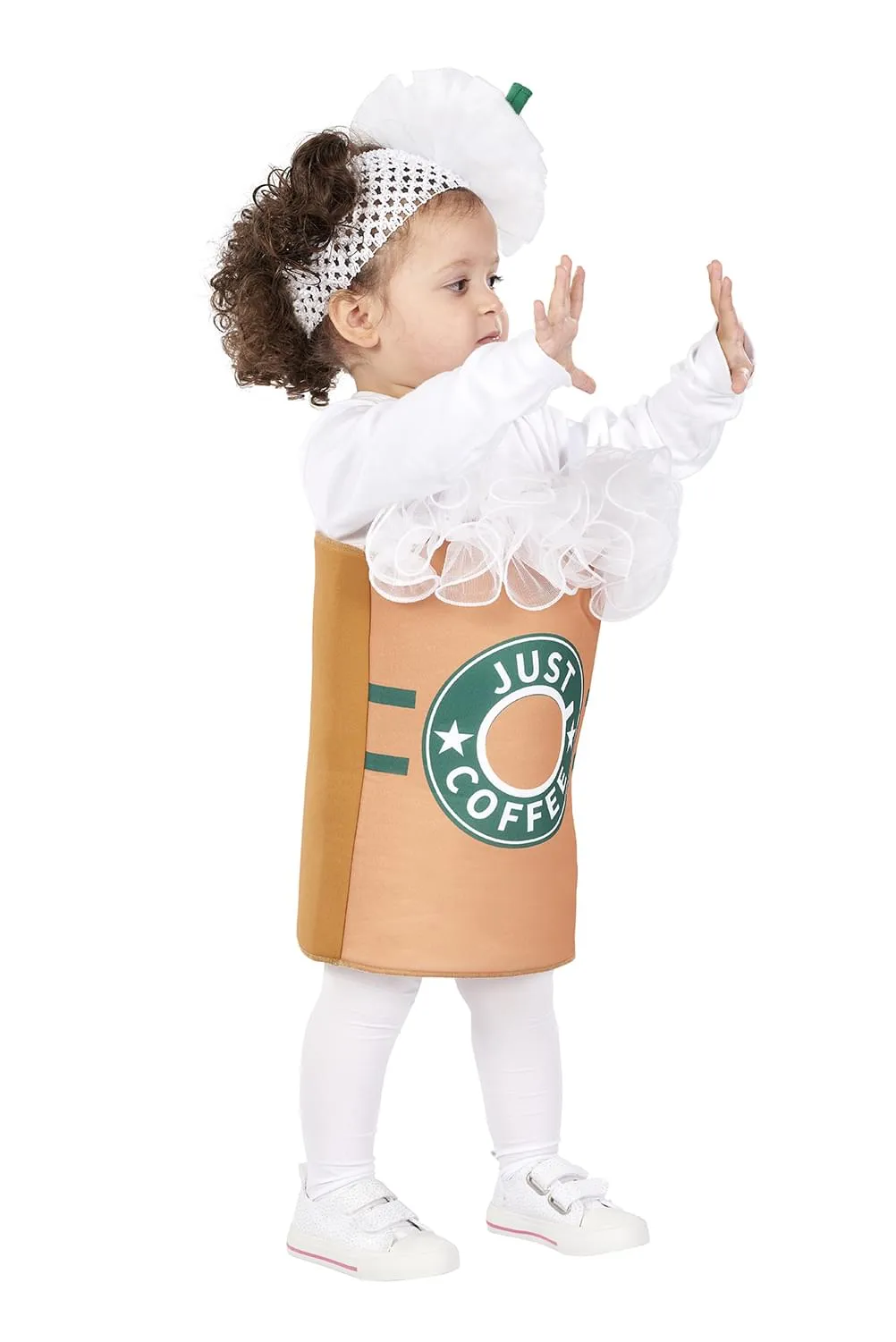 "Just Coffee" Toddler Costume with Tunic & Headpiece | One Size | 12-18 Months