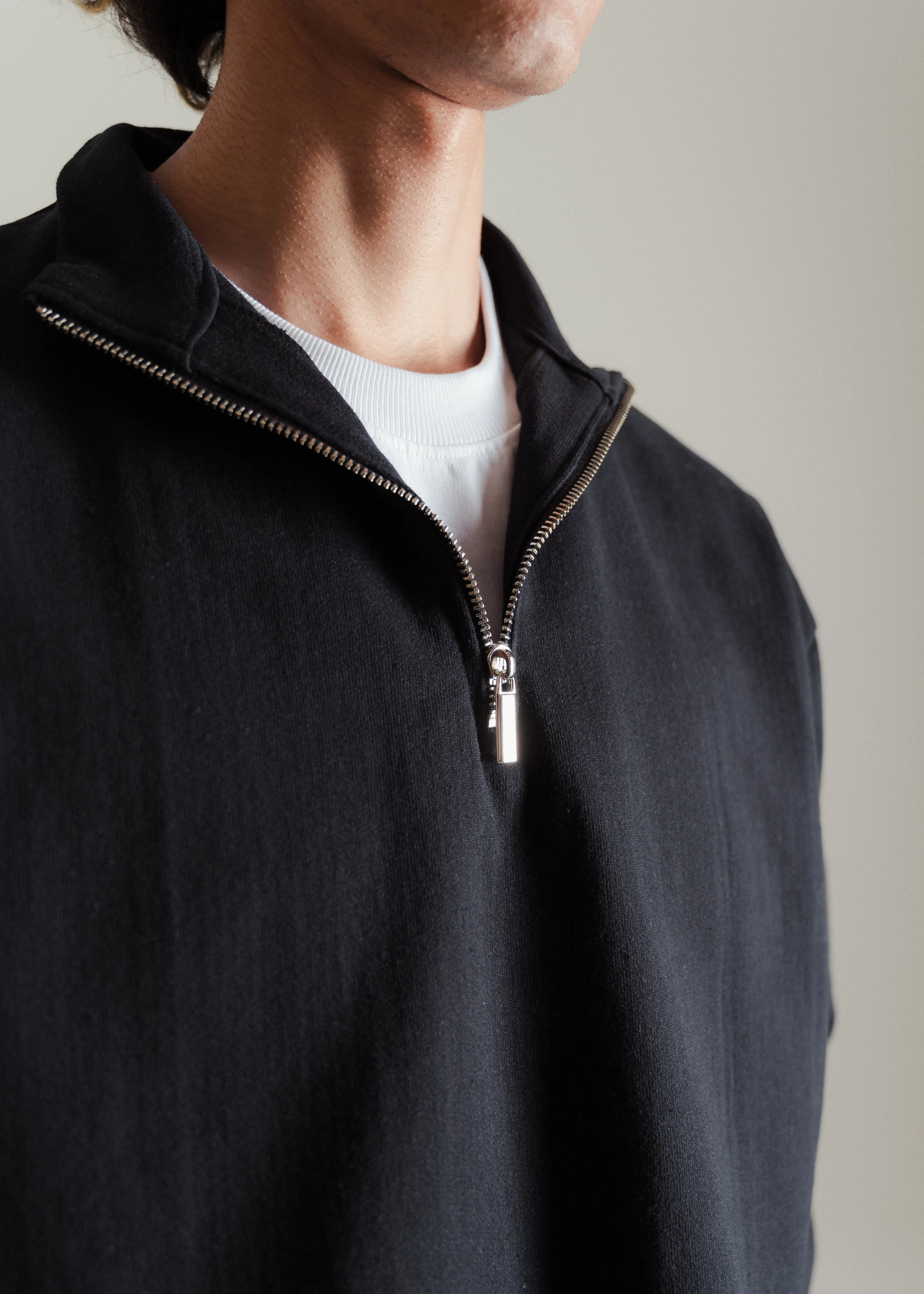 ReVive Half-Zip Sweatshirt — Black