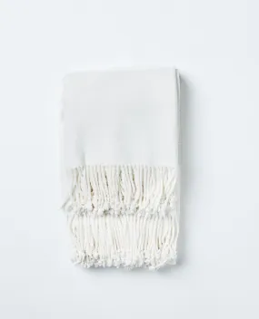 ROMANO BAMBOO THROW | White