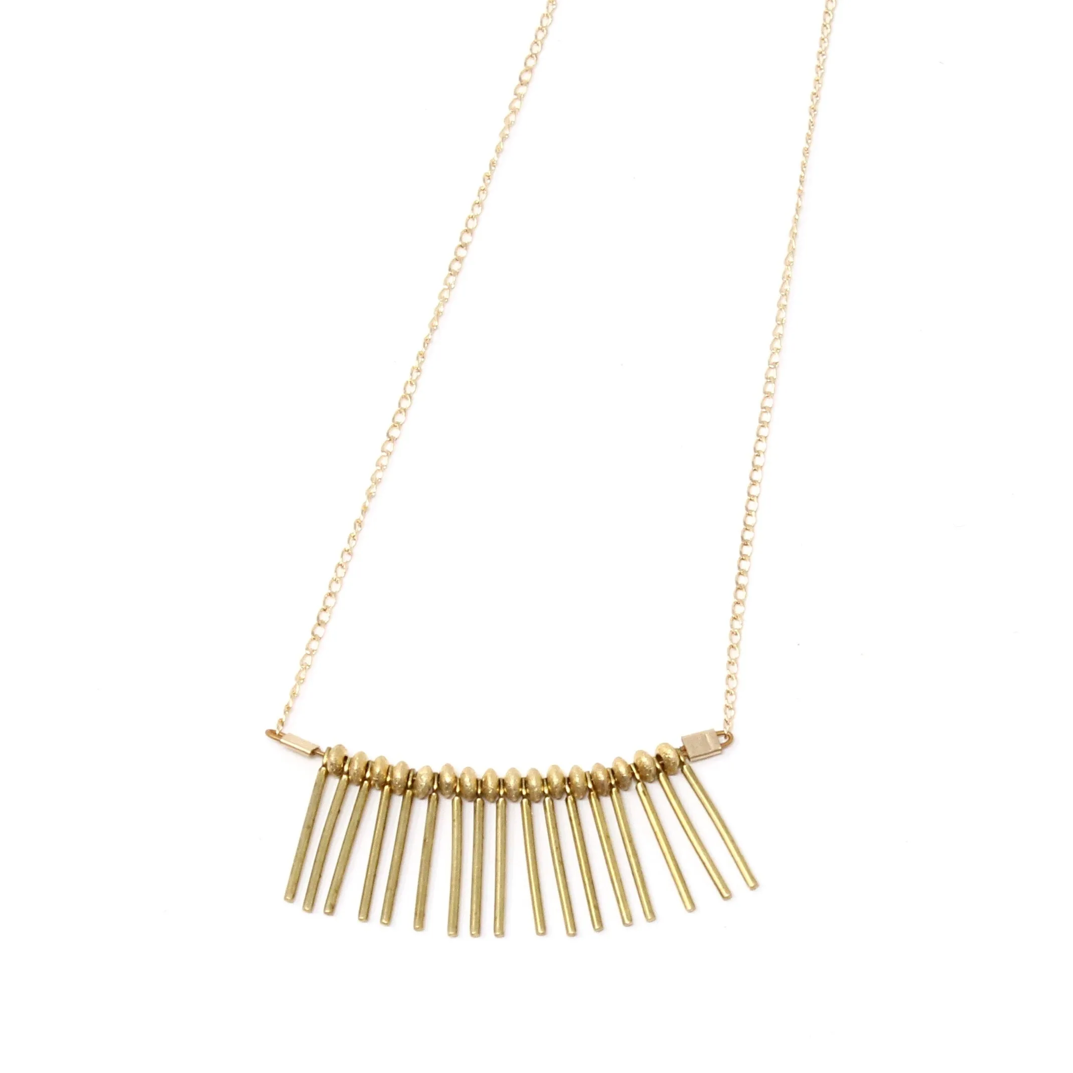 Rose Fringe Necklace