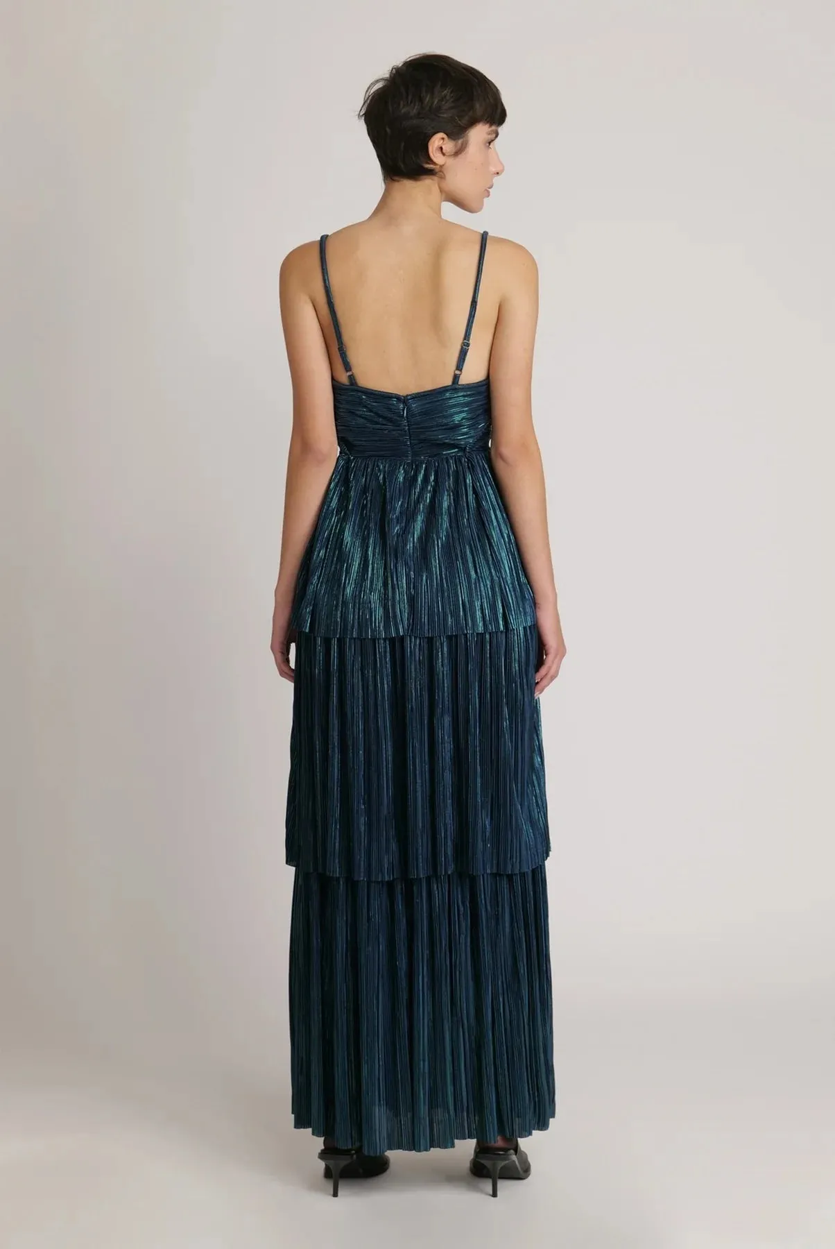 Sabina Musayev Doris Dress in Dark Ocean