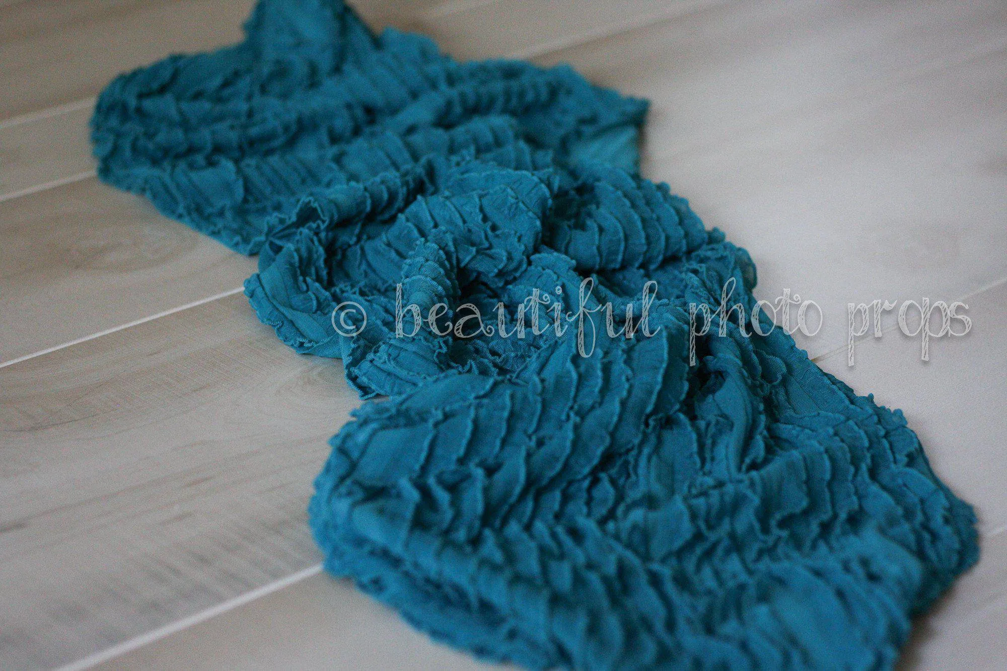 SET Teal Yellow Ruffle Wrap Layering Set