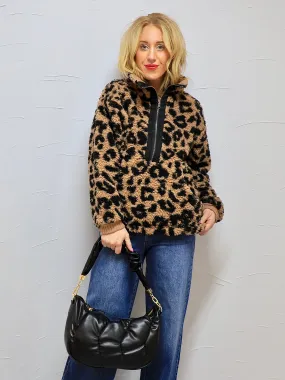 Shelly's Sherpa Leopard Fleece