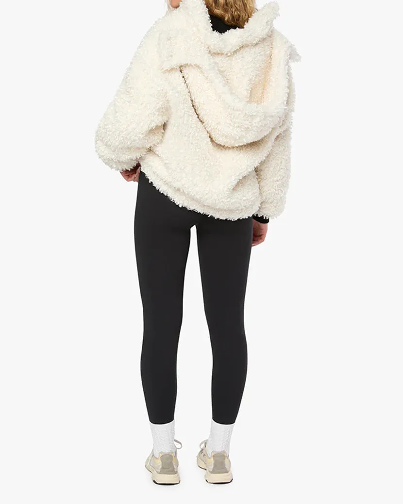 Sherpa Hooded Jacket Ivory