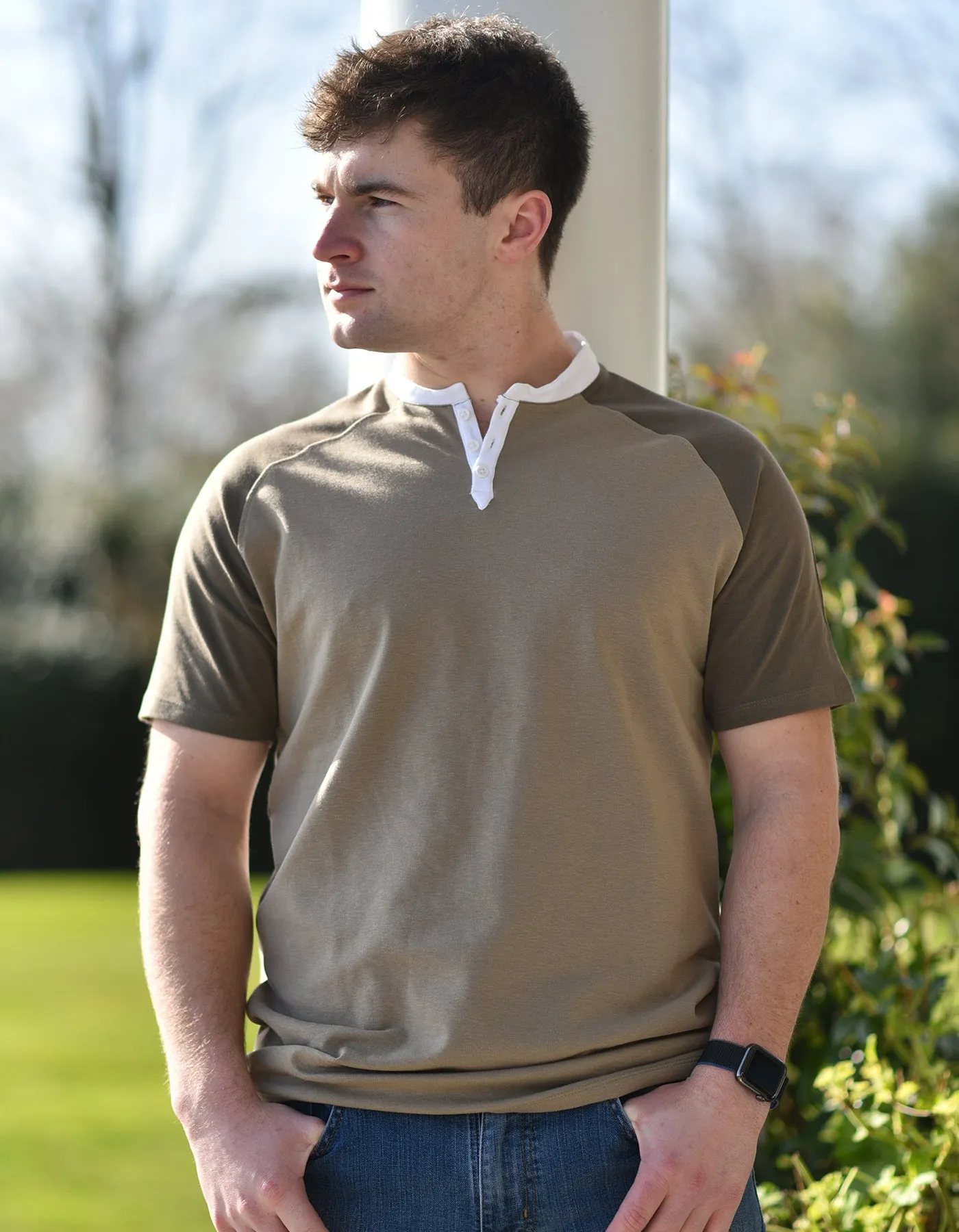 Short Sleeve Henley