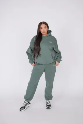 Signature Cuffed Sweatpants - Aloe Green