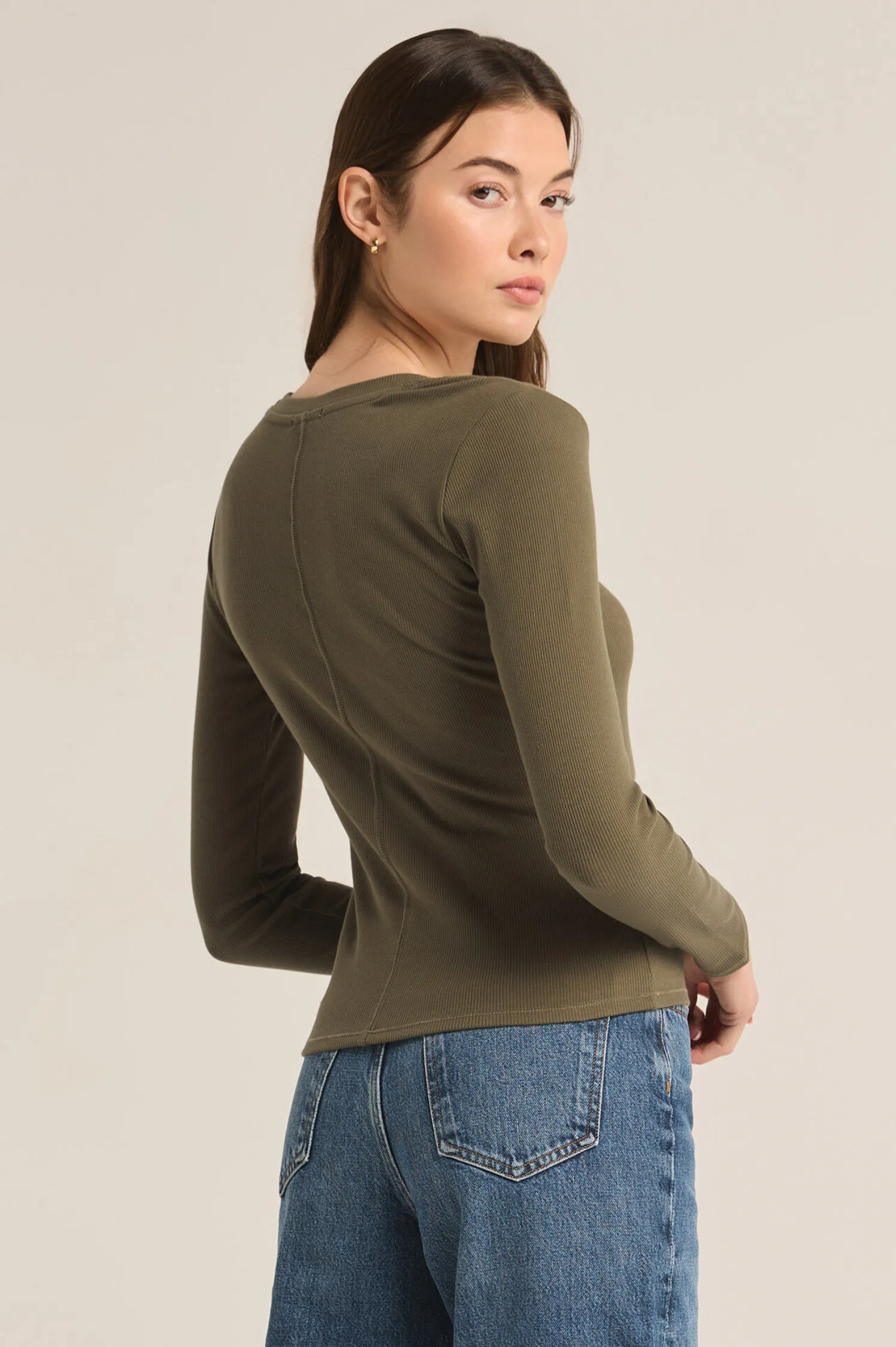 Sirena Rib Long Sleeve Tee