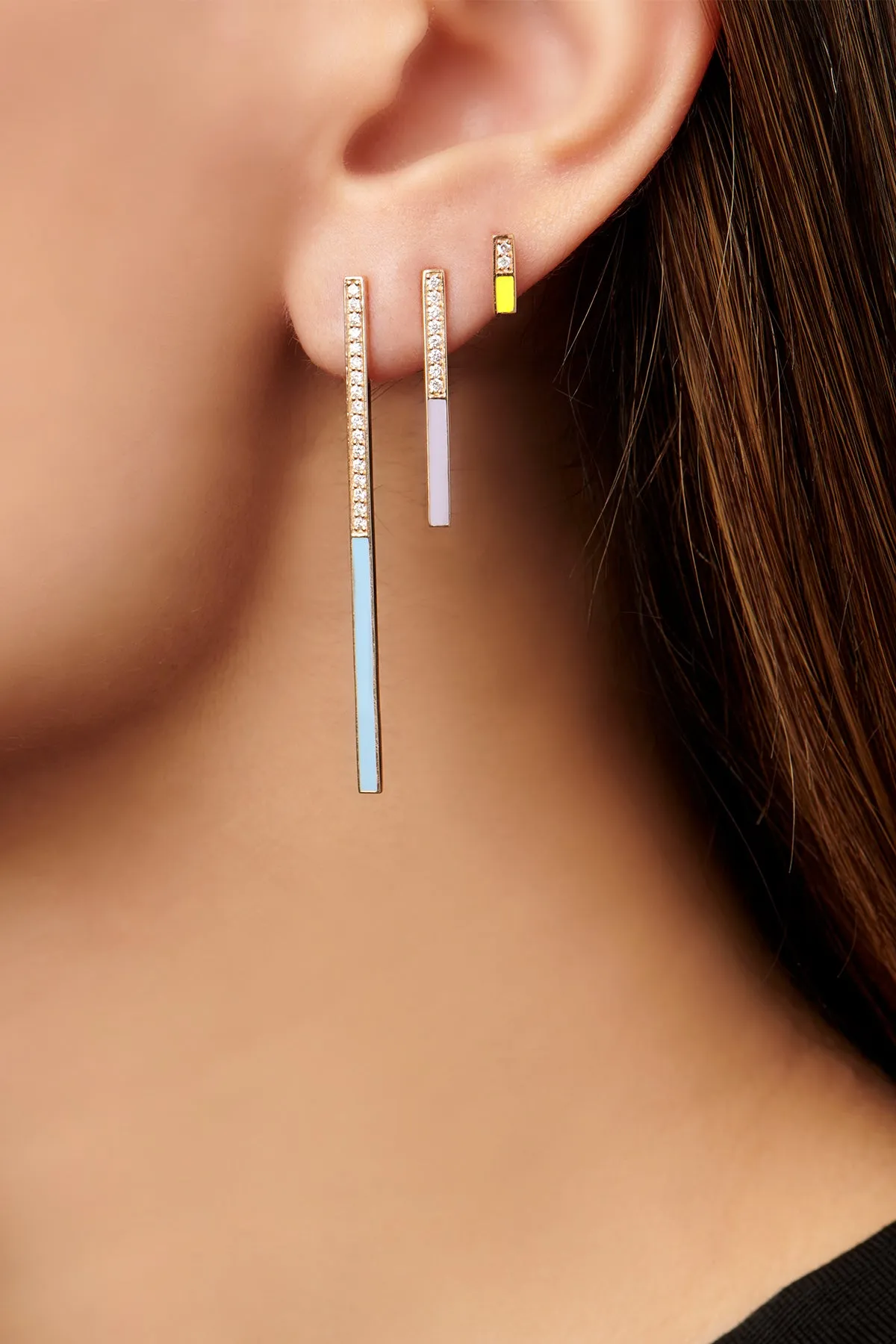 Small Linear Stud Earring