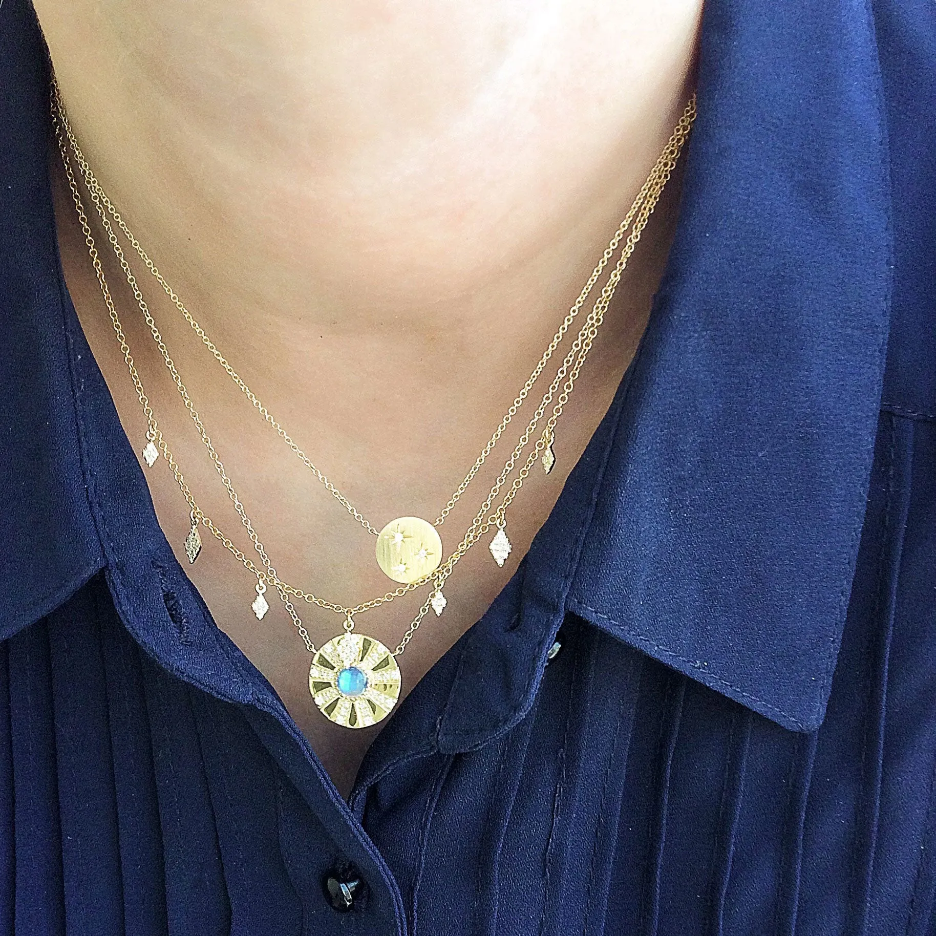 Starry Disc Mini Necklace