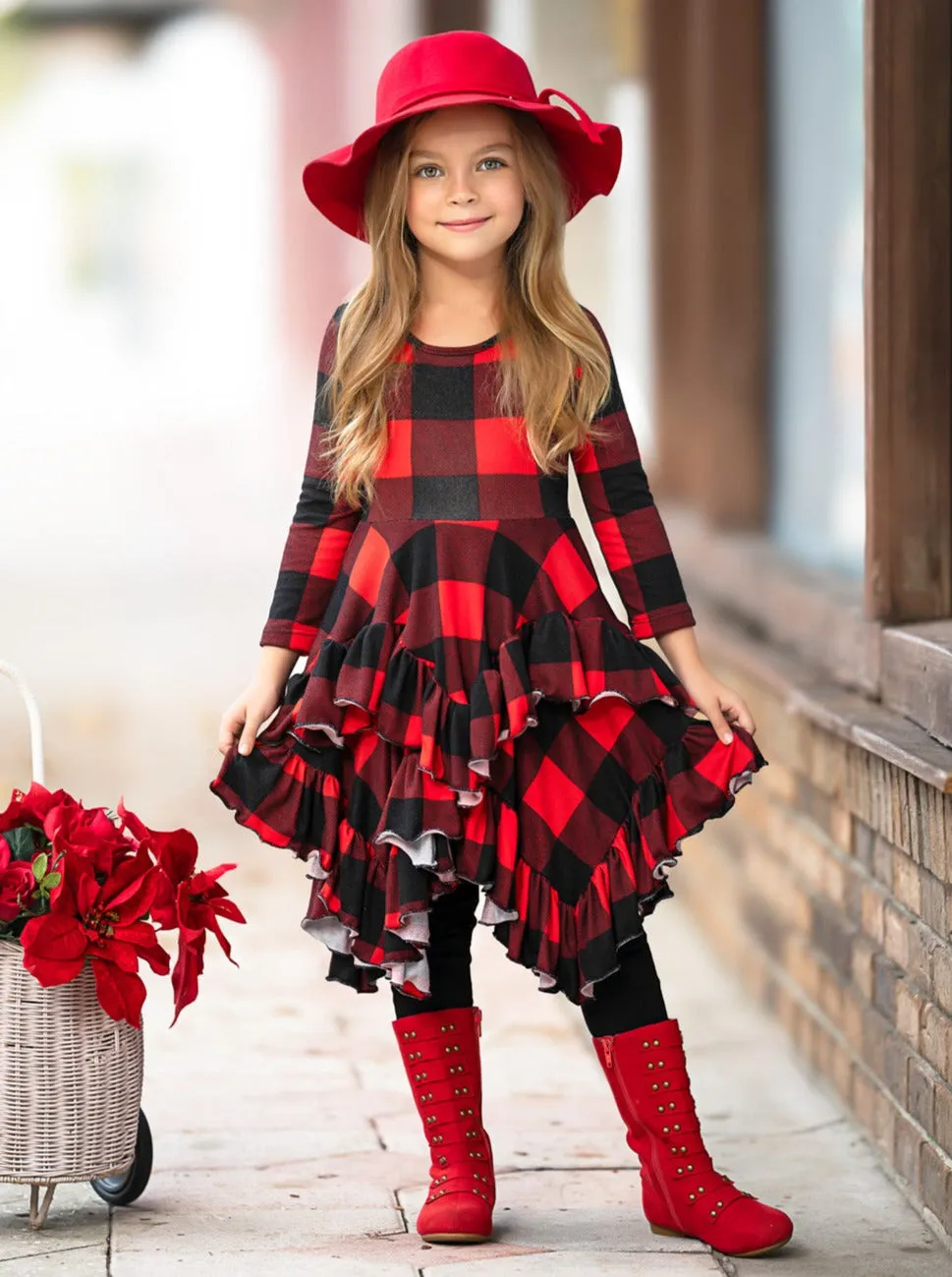 Style Queen Buffalo Plaid Tunic