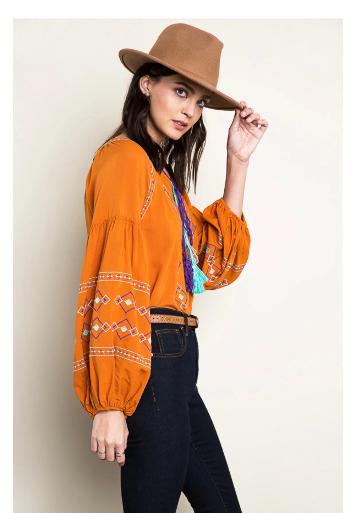 Sunny Southwestern Embroidered Tunic