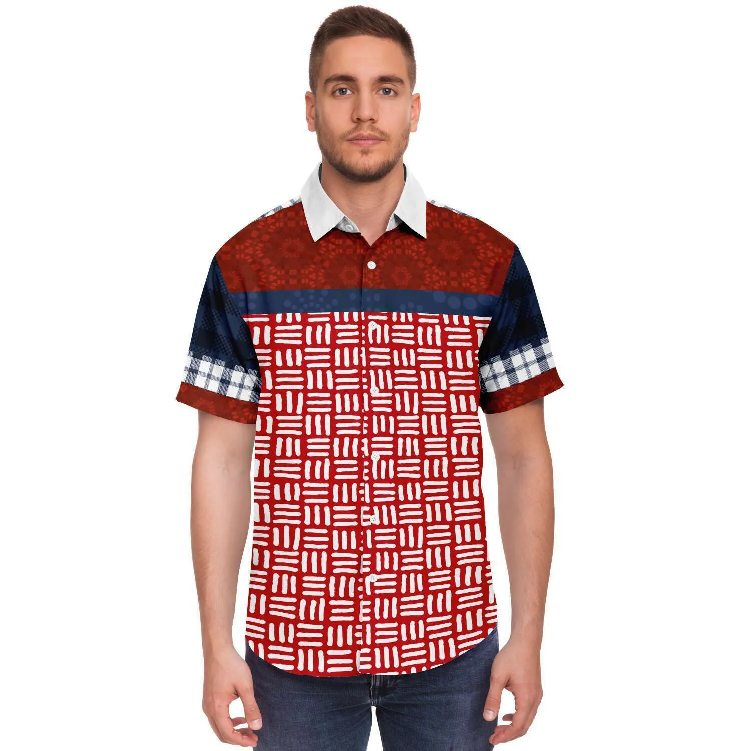 Super Kenzo Short Sleeve Button Down Shirt