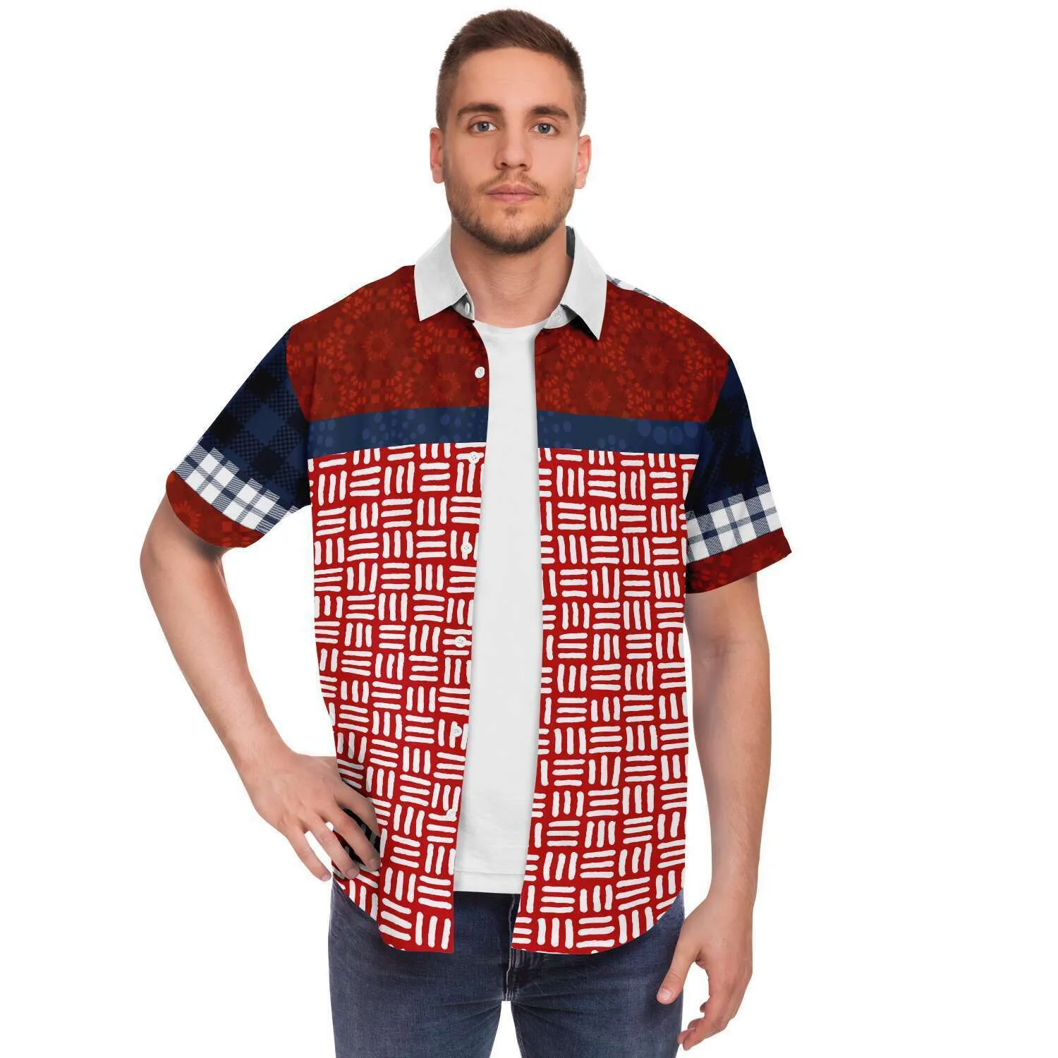 Super Kenzo Short Sleeve Button Down Shirt