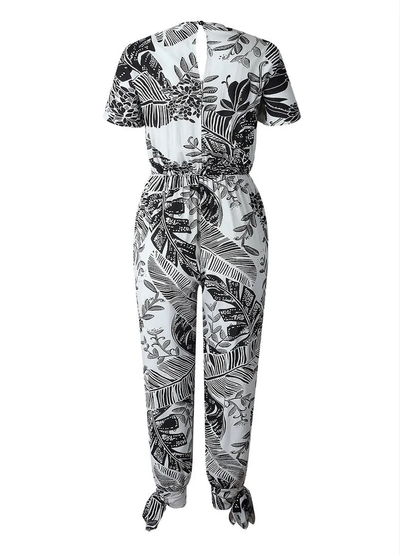 Tahlia Tropical Print Jumpsuit