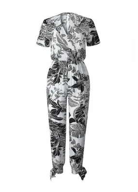 Tahlia Tropical Print Jumpsuit