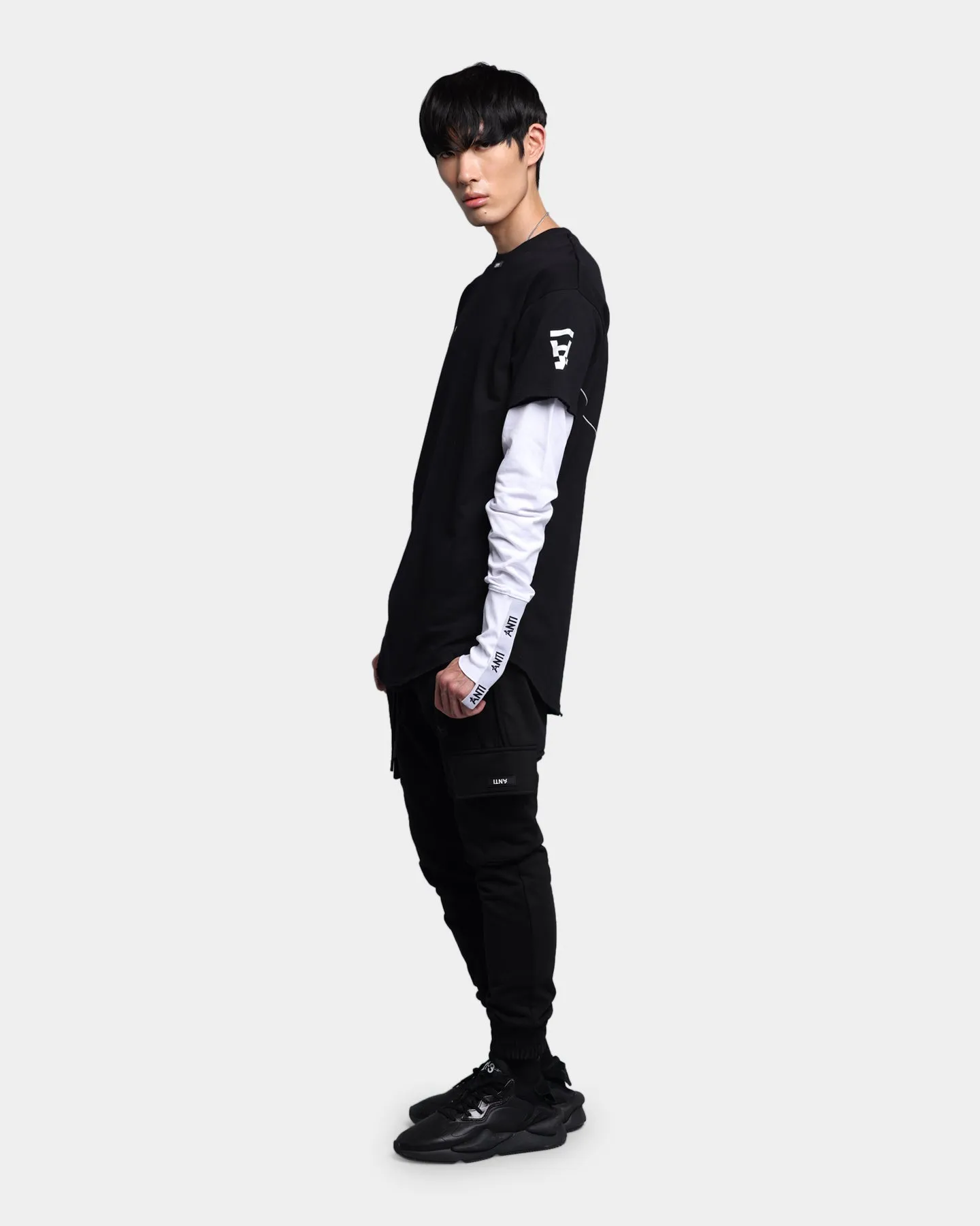 The Anti Order Hyphen ATD Long Sleeve T-Shirt Black/White