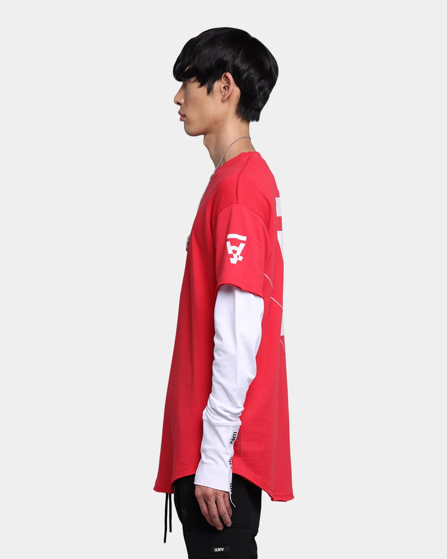 The Anti Order Hyphen ATD Long Sleeve T-Shirt Red/White