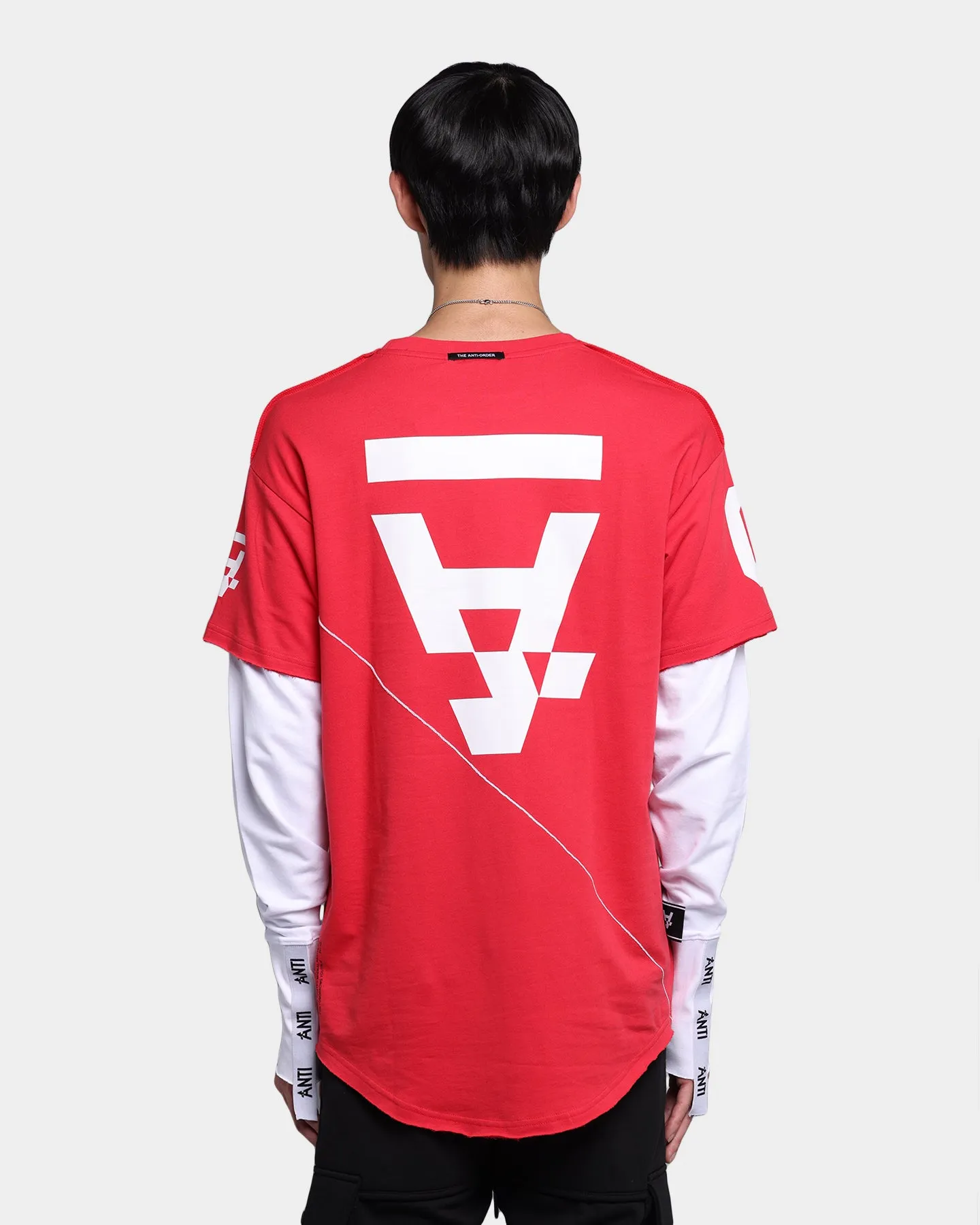 The Anti Order Hyphen ATD Long Sleeve T-Shirt Red/White