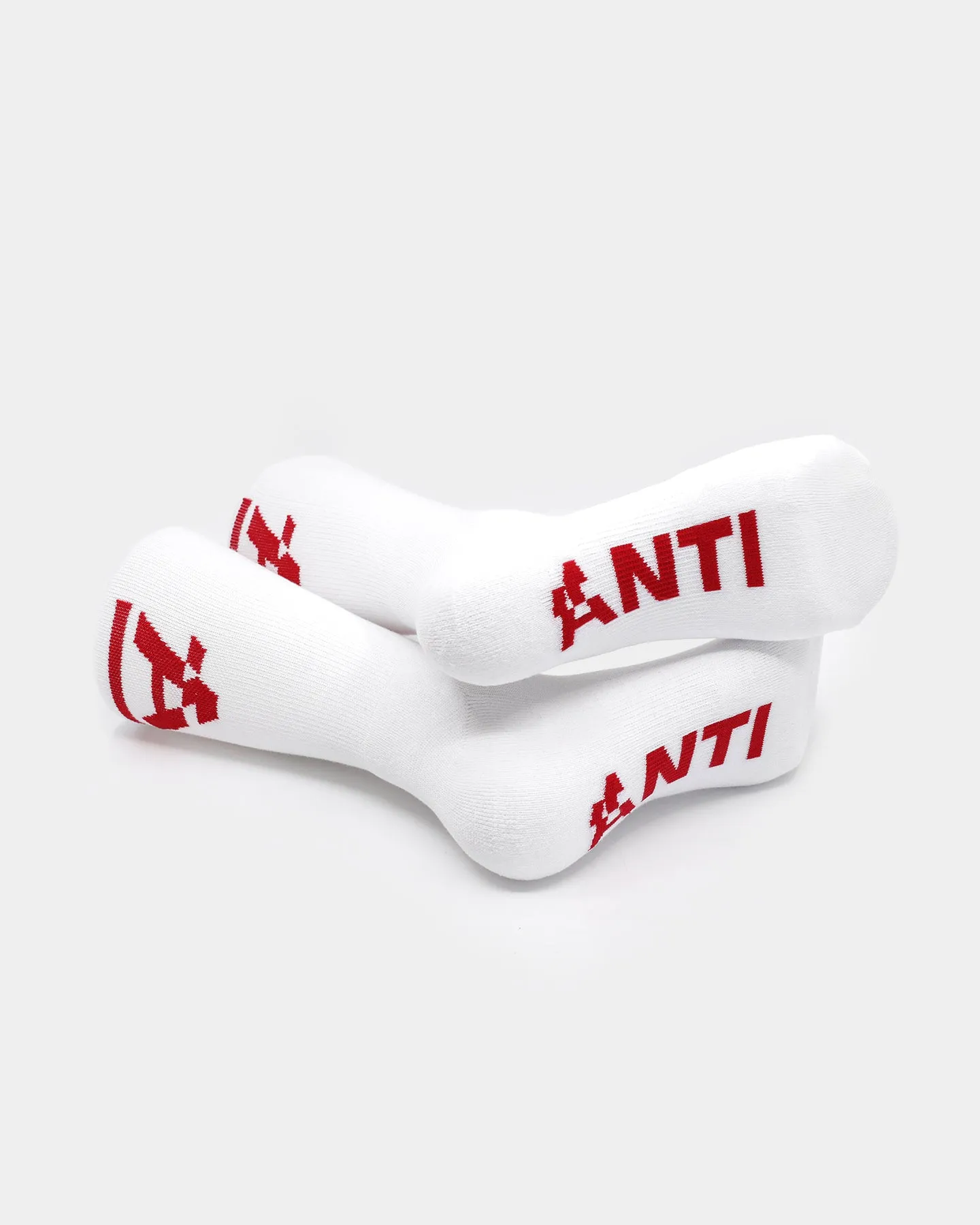 The Anti Order Hyphen ATD Sock White/Red