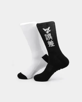 The Anti Order Unisex New Guard Sock Black/White