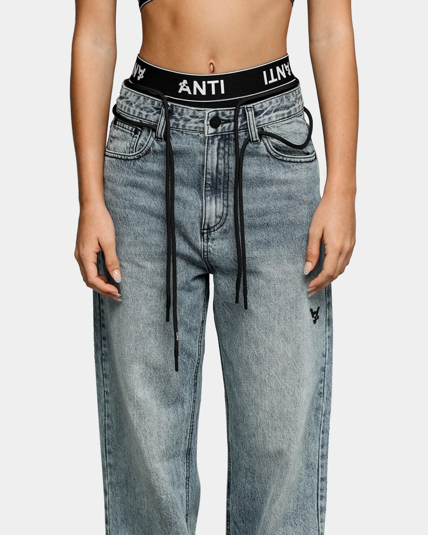 The Anti Order Women's Post Modern Relaxed Jean Bleached Blue