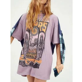 The Doors Concert T Shirt Dress Lavender Black Or White You Choose Groovy Mandala India Mermaid Goddess Sat Nite June 15th Sacramento Concert Tee Available In Small Medium Or Large