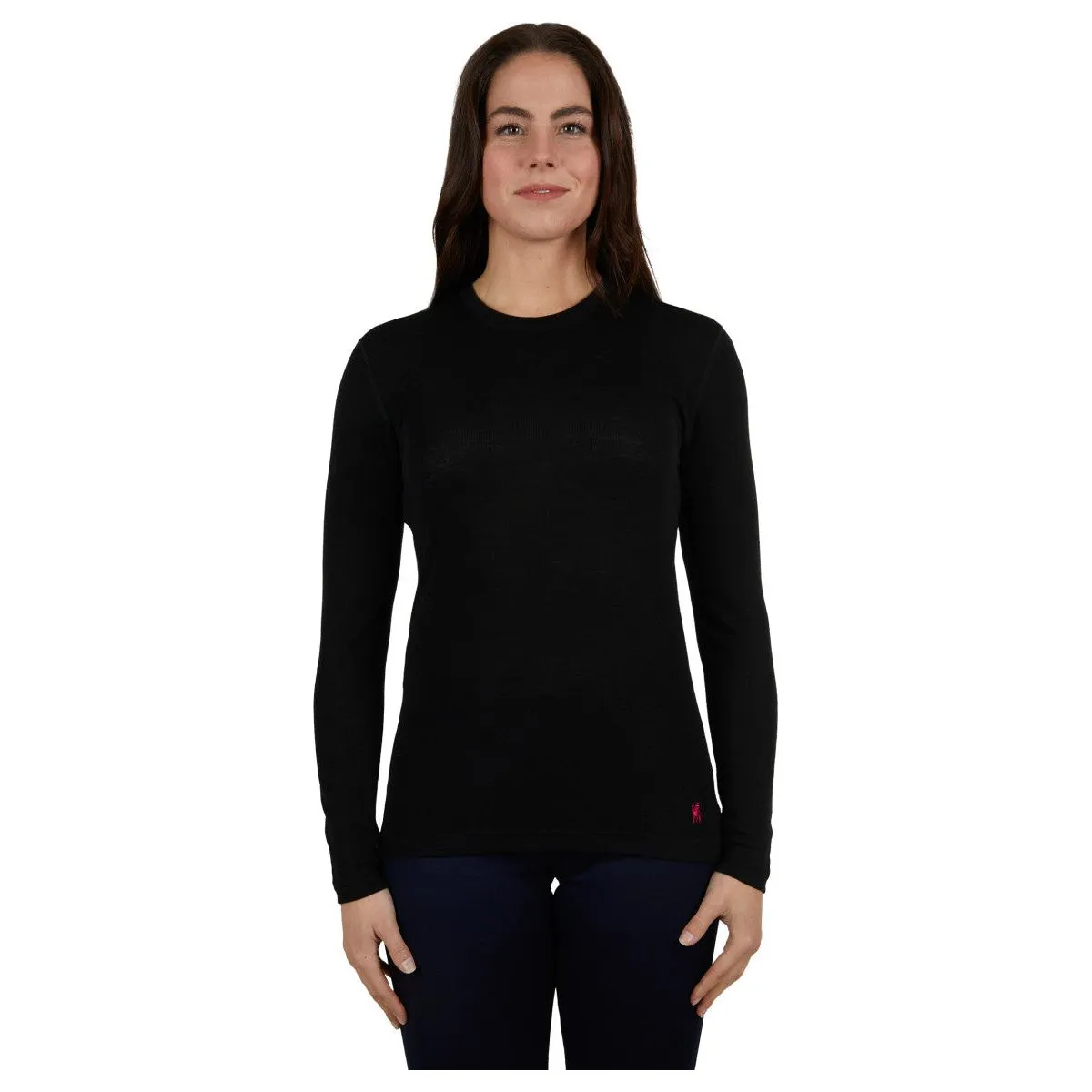 Thomas Cook Women's Merino Layering Long Sleeve Tee Black