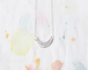 Tiny Crescent Necklace