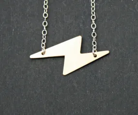 Tiny Lightning Bolt Necklace