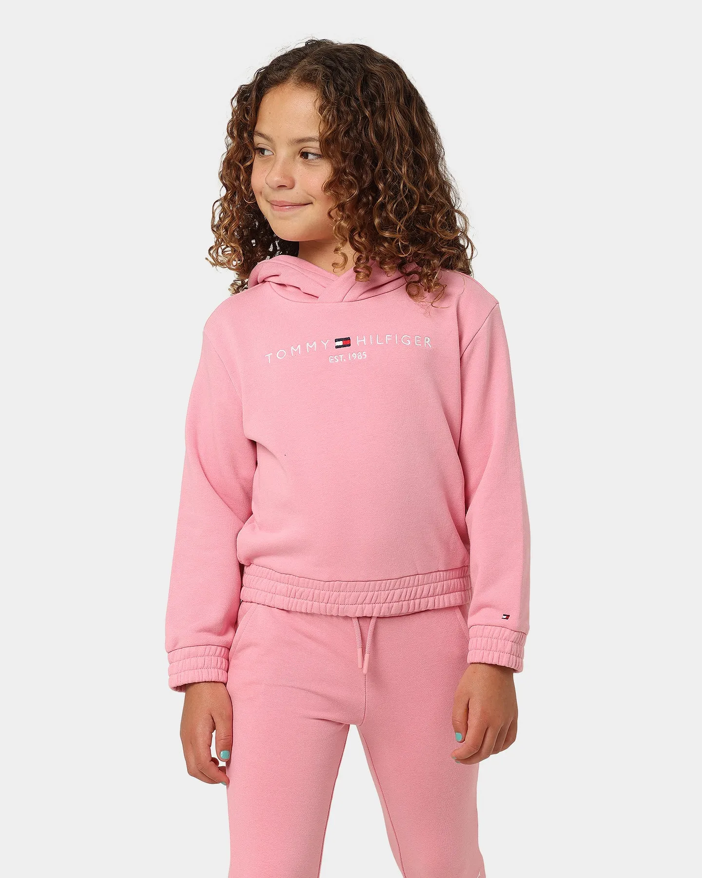 Tommy Hilfiger Kids' Essential Hoodie Set Fresh Pink