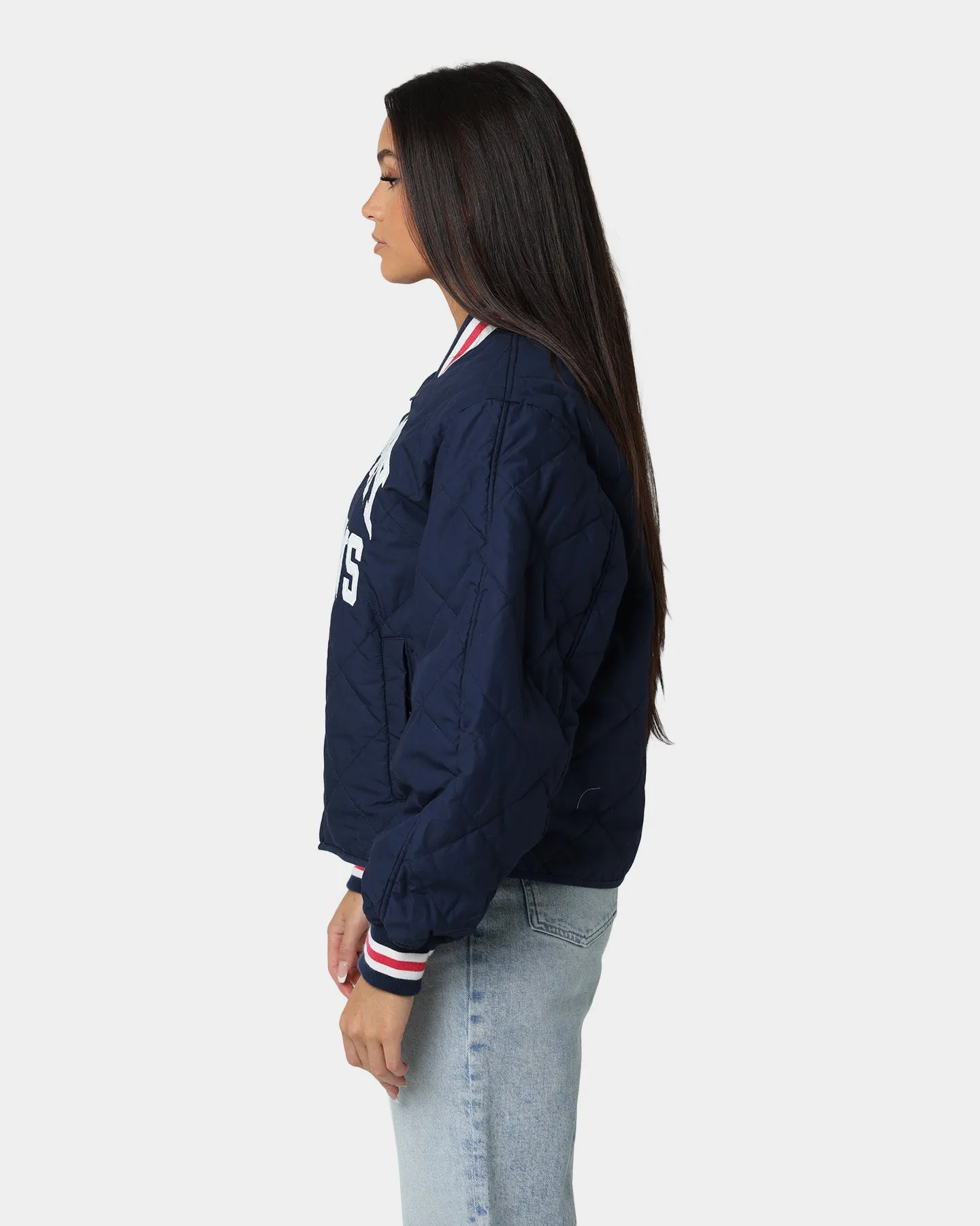 Tommy Jeans Women's College Quilted Jacket Twilight Navy