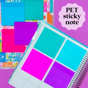 Transparent Sticky Notes - 3x3 Bold (Clear)