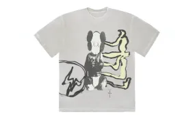 Travis Scott Cactus Jack x Kaws For Fragment Tee Aged Yellow