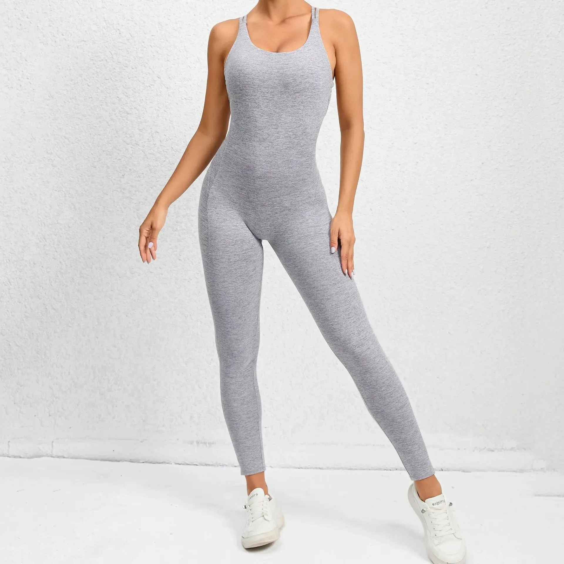 Trendy Yoga Jumpsuit Nylon/Spandex