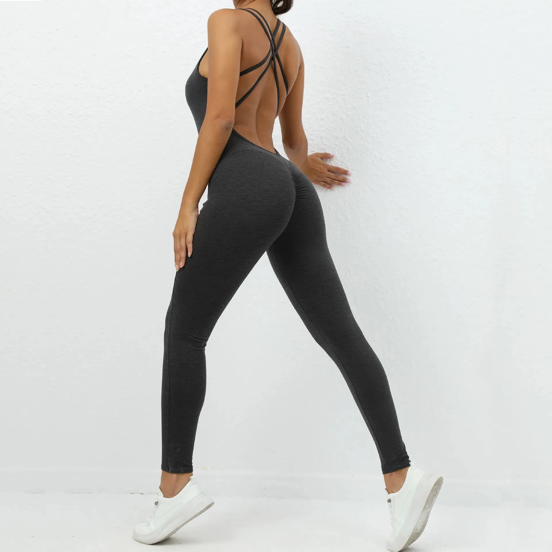 Trendy Yoga Jumpsuit Nylon/Spandex