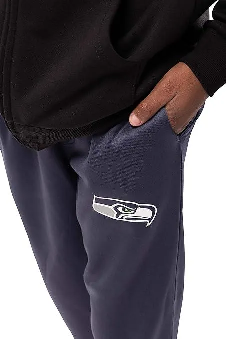 Ultra Game NFL Official Youth Super Soft Game Day Jogger Sweatpants, Seattle Seahawks|Seattle Seahawks