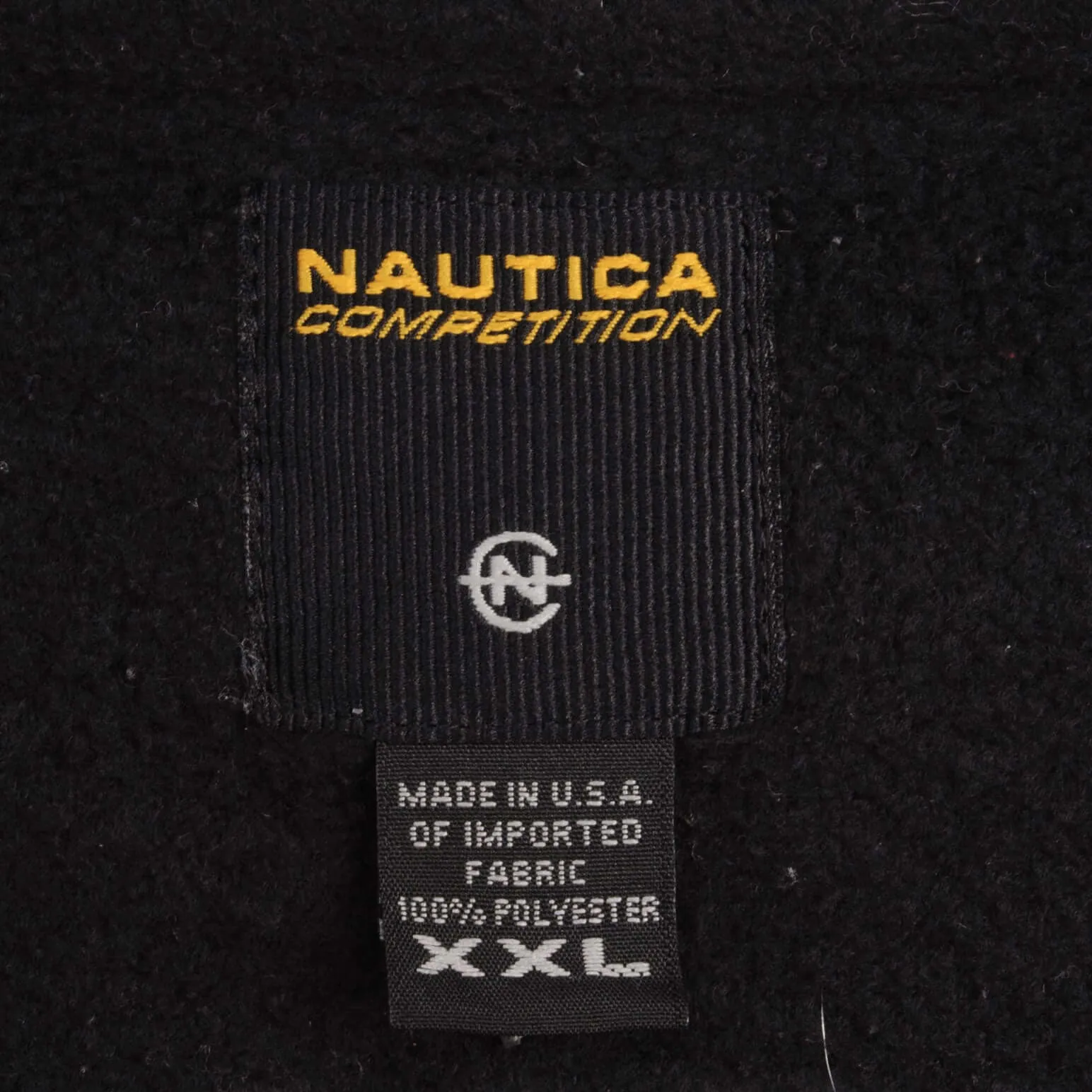 VINTAGE NAUTICA COMPETITION PULLOVER FLEECE JACKET 1990S SIZE 2XL MADE IN USA