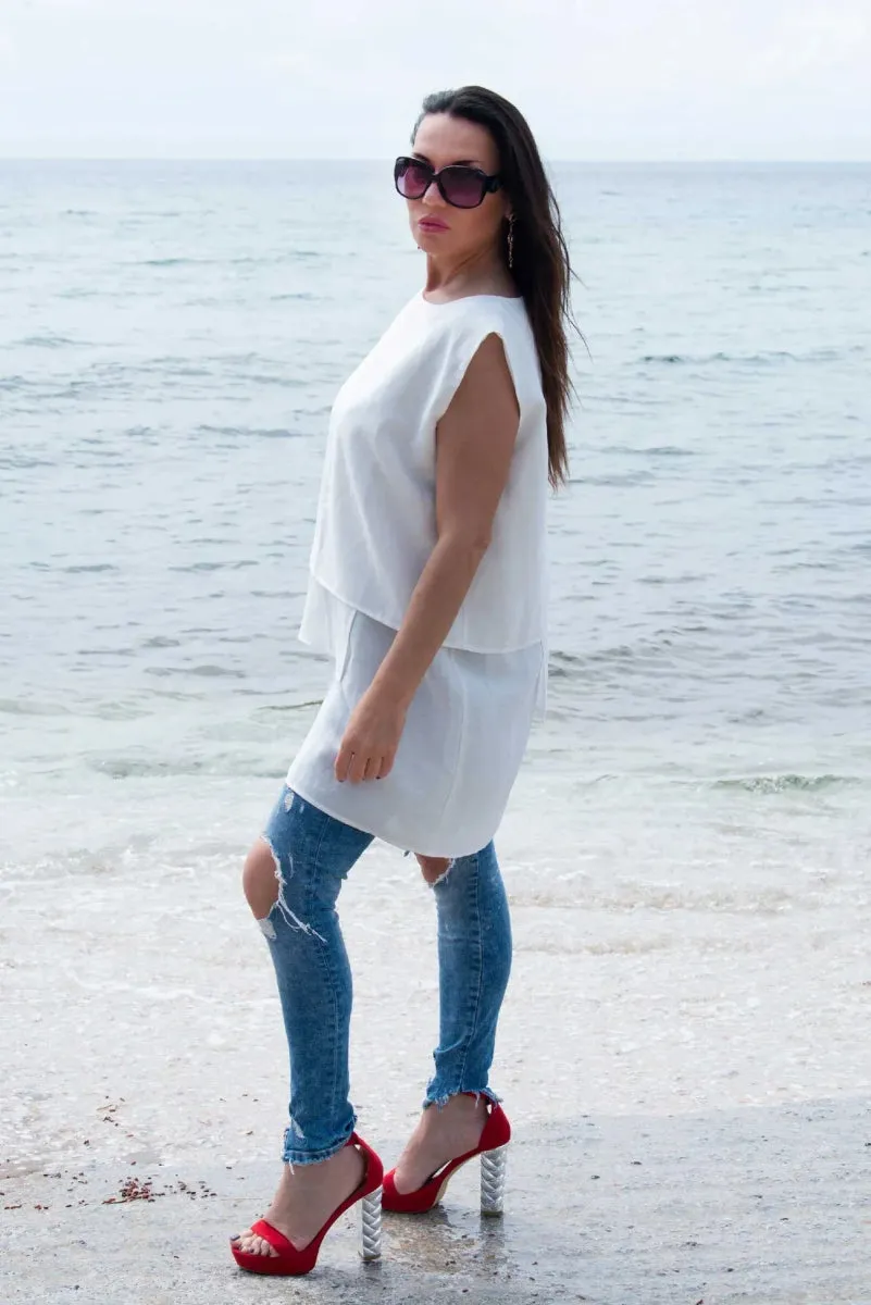 White Linen Tunic ALLA