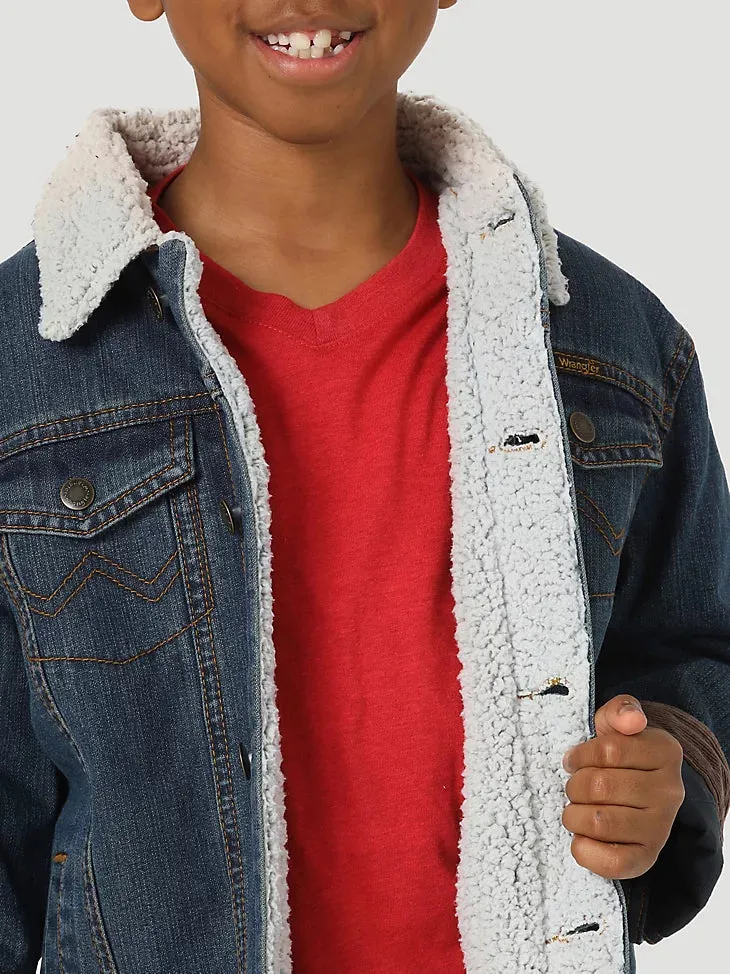 Wrangler 1084256RT Boys Wrangler Western Styled Sherpa Lined Denim Jacket  *CLOSEOUT*