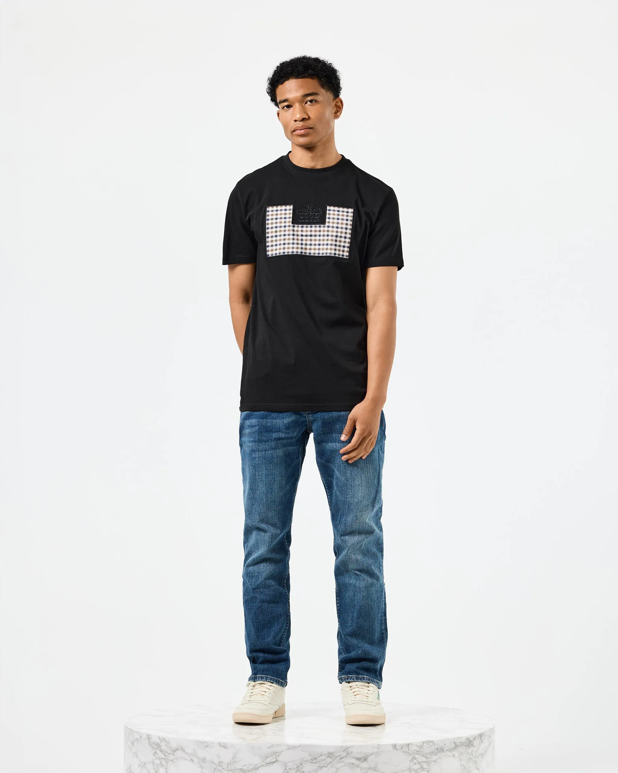 Zapico Prison T-Shirt Black/Mid House Check