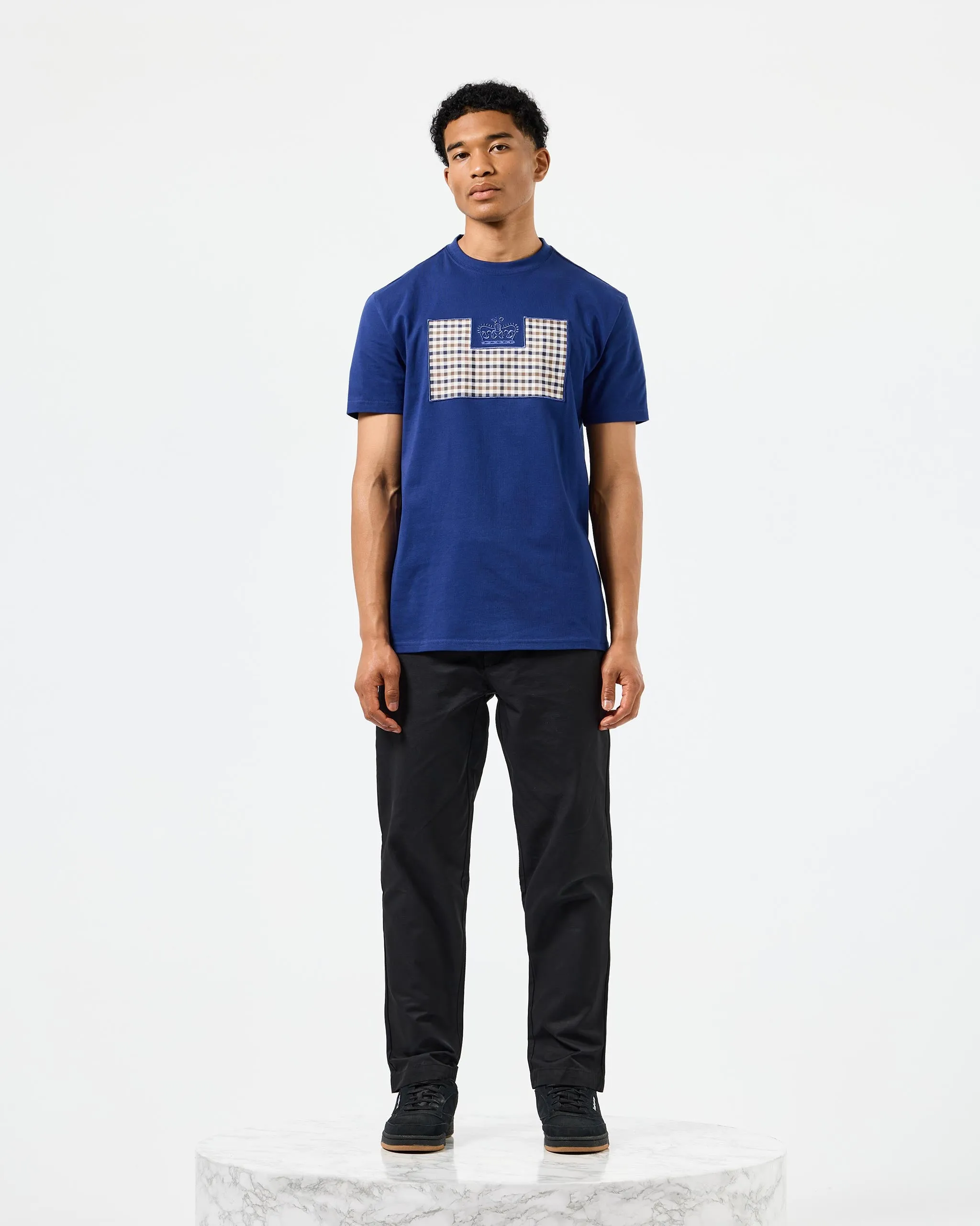 Zapico Prison T-Shirt Bright Navy/Mid House Check