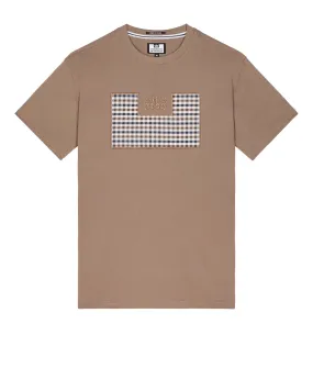 Zapico Prison T-Shirt Mocha Brown/Mid House Check