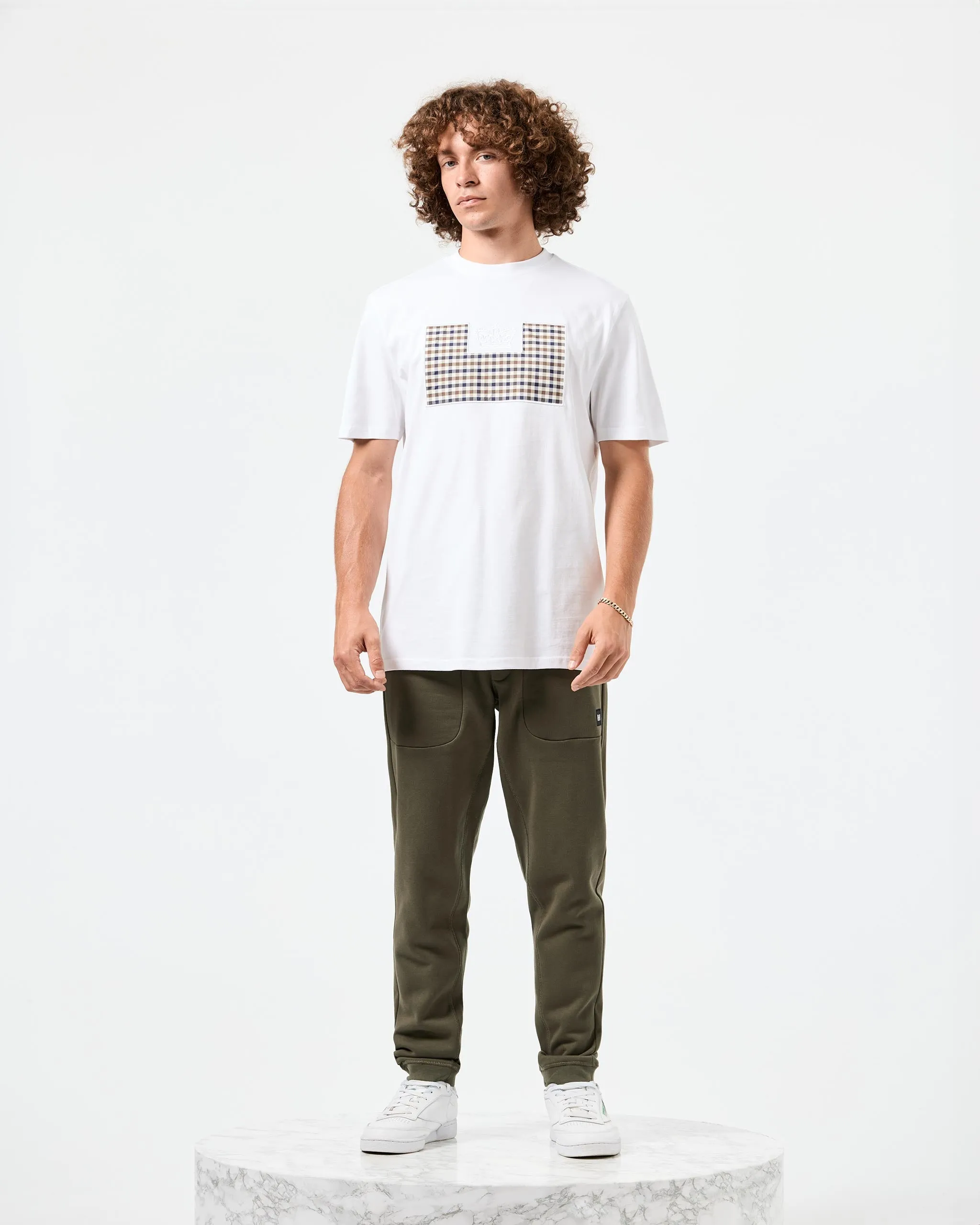 Zapico Prison T-Shirt White/Mid House Check